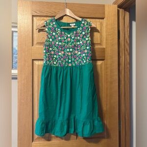 Cherokee Green Embellished Ruffled Sundress